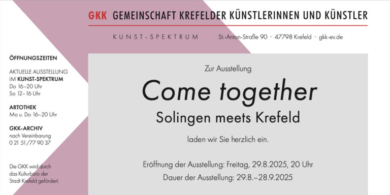 Mehr über den Artikel erfahren Come together